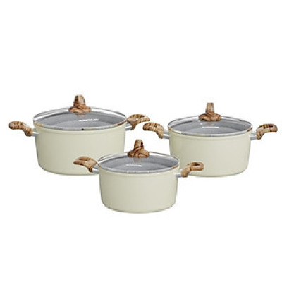 Bộ Nồi Vân Đá Đáy Từ Sunhouse SHG7979MA - Hàng Chính Hàng