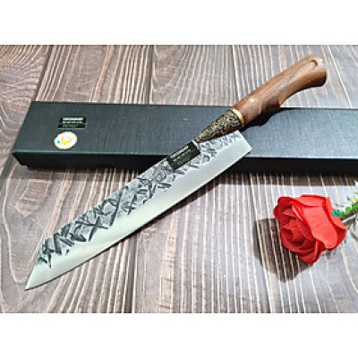 DAO BẾP - DAO THÁI HOA VĂN KHÂU ĐỒNG MÃ A6 DT157 NT topcomshop vn