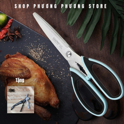 Kéo GGOMI Hàn Quốc Nhà Bếp Kéo Cắt Gà Cắt Đồ Đa Năng Cao Cấp ( Tặng Khui Hộp 3 in 1 )