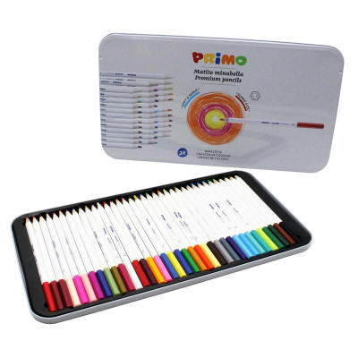 Hộp Thiếc Gồm 36 Bút Chì Màu Minabella PRIMO 5247MINAB36