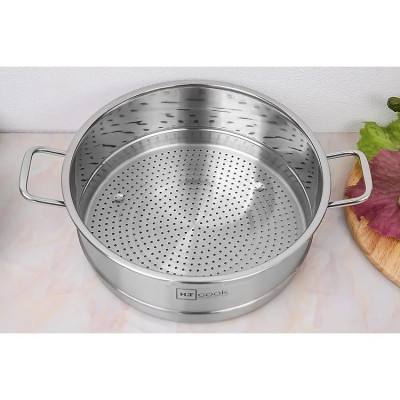 BỘ NỒI XỬNG HẤP INOX  28CM VÀ 30CM 2 TẦNG VUNG KÍNH CƯỜNG LỰC
