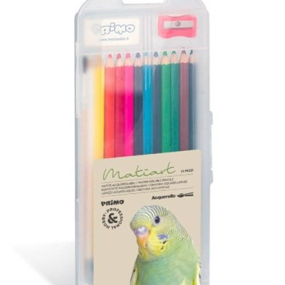 Hộp 12 Bút Chì Màu Lục Giác Hòa Tan Trong Nước Ø 3,3 mm - Primo 49