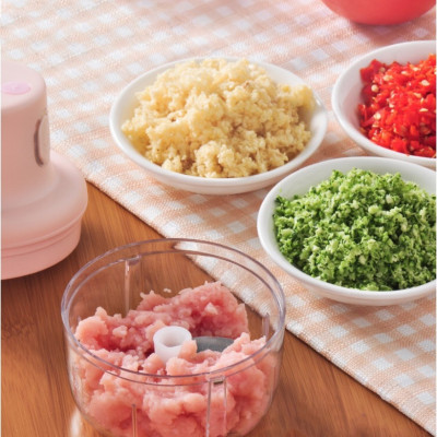 Máy Xay Tỏi , Máy Xay Thức Ăn Đa Năng Tiện Dụng - Pin Sạc Tích Điện - Dung Tích 250ml - Energy Green Lighting