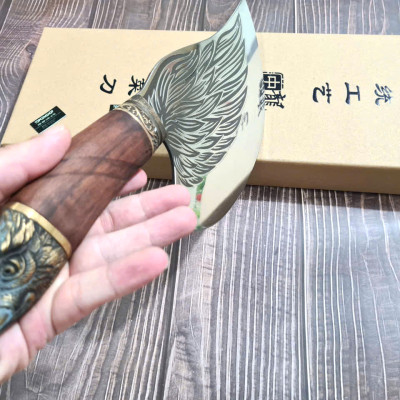 DAO BẾP - DAO THÁI CẮT HOA VĂN KHÂU ĐỒNG MÃ  A7 DT159 NT topcomshop vn