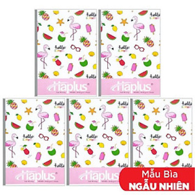 Combo 5 Tập Fruit Kẻ Ngang 80 Trang ĐL 58-60g/m2 - Haplus 5655 (Mẫu Màu Giao Ngẫu Nhiên)