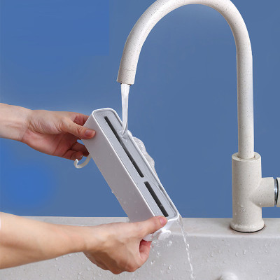 Kệ nhựa đựng dao dán tường có 2 móc - Chính hãng HENRYSA