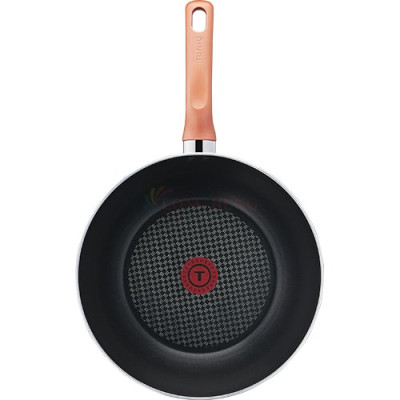 Bộ nồi chảo 6 món Tefal Cook&Shine (Chảo 24/Chảo xào 28/Quánh 18/Sạn/Vá) G803S695 - Hàng chính hãng