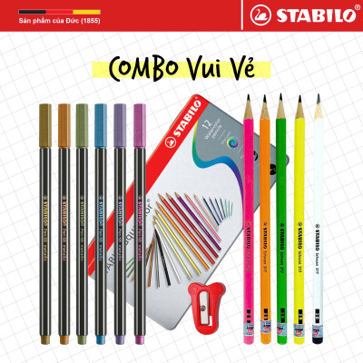 [GIÁ SỐC 299K] Combo VUI VẺ 18 món sản phẩm STABILO