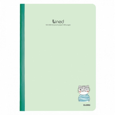 Vở kẻ ngang may dán gáy KLONG A4 200 trang 100/76; MS: 848
