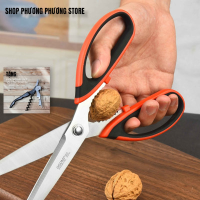 Kéo Xịn GGOMI Hàn Quốc Nhà Bếp Kéo Cắt Gà Cắt Đồ Đa Năng Cao Cấp ( Tặng Khui Hộp 3 in 1 )