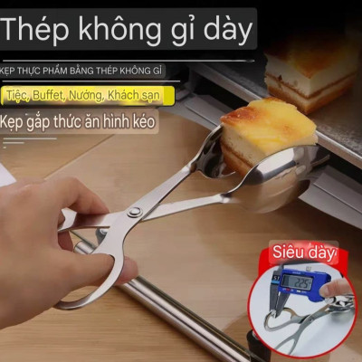 Kéo Gắp Thức Ăn Inox Cao Cấp