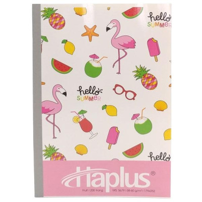 Combo 5 Tập Fruit Kẻ Ngang 200 Trang ĐL 58-60g/m2 - Haplus 5679 (Mẫu Màu Giao Ngẫu Nhiên)