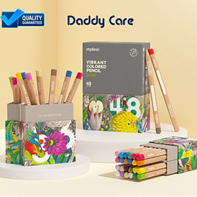 Bút chì màu vẽ tranh cao cấp mideer Vibrant Colored Pencil  24/36/48 màu,Chì vẽ chuyên nghiệp, thiết kế, phác họa cho bé
