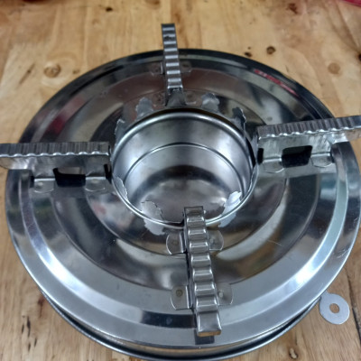 Bếp Cồn Inox Chất Liệu Dày Dặn - Hàng Chất Lượng Cao- Thanh Gạt Nhẹ Nhàng