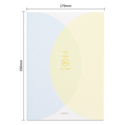 Sổ ghi chép khâu gáy B5 Deli - 60 trang - 1 quyển - Nhiều màu sắc - FB560-N04