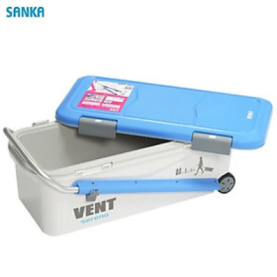 Thùng đá giữ nhiệt đa năng Sanka Vent 50L, tay cầm thu~kéo gọn nhẹ bằng nhôm chống gỉ sét cho phép di chuyển dễ dàng - nội địa Nhật Bản 