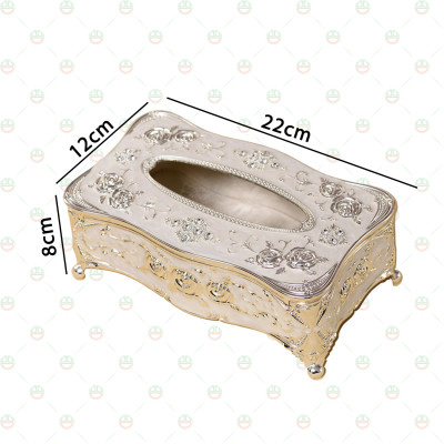 [Xịn Sò] Hộp Đựng Giấy Ăn KhoNCC Hàng Chính Hãng - Giúp Không Gian Nhà Sang Chảnh Hơn - NLVQ-5088-HDKGST - (Màu Vàng Gold)