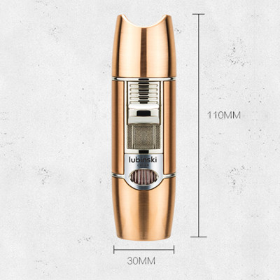 Vỏ Hột Quẹt Bật Lửa Khò Gas 1 Tia Cực Mạnh Lubinski YJA -10022 Thiết Kế Đẹp Độc Lạ Đa Năng - Giao Màu Ngẫu Nhiên