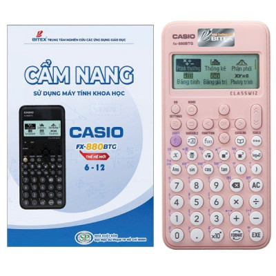 Máy Tính CASIO FX-880BTG - Màu Hồng