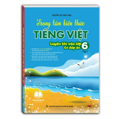 Sách - Combo Trọng tâm kiến thức tiếng việt (luyện thi vào lớp 6) trọn bộ (có đáp án)