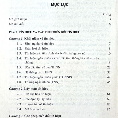 Xư lí tín hiệu số và ứng dụng