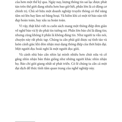 Sách - Hướng Dẫn Sử Dụng Tin Tức - Tin Vào Đâu Trong Một Thế Giới Ngập Tràn Tin Giả