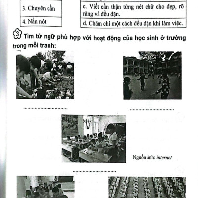 Vở Bài Tập Nâng Cao Từ Và Câu Lớp 3 ( Dùng Cho các bộ Sách giáo khoa hiện hành )