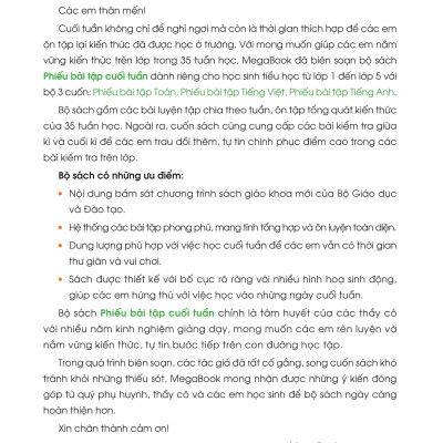 Phiếu Bài Tập Cuối Tuần Tiếng Việt 4