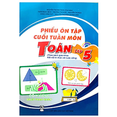 Sách - Phiếu ôn tập cuối tuần môn toán lớp 5