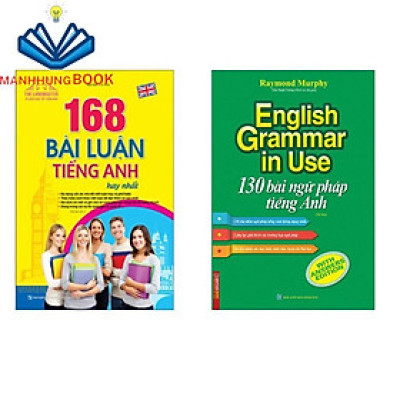 Sách - Combo 2c 168 bài luận ta + 130 bài ngữ pháp ta ( màu)