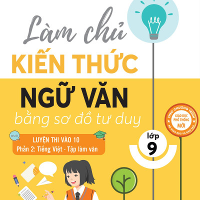 Sách - Làm Chủ Kiến Thức Ngữ Văn Bằng Sơ Đồ Tư Duy Lớp 9 - Luyện Thi Vào 10 - Phần 2 - Tiếng Việt-Tập Làm Văn