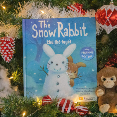 Sách - The Snow Rabbit - Chú Thỏ Tuyết Hình Phủ Nhũ Lấp Lánh - ndbooks