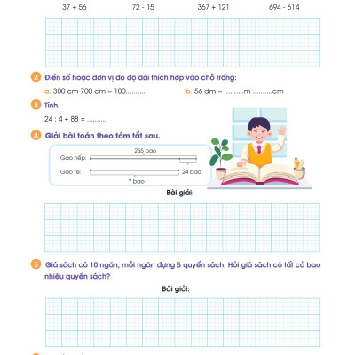 Phiếu Ôn Hè Toán Lớp 2 - Hành Trang Vững Kiến Thức Lên Lớp 3 (MEGA)