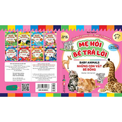 Sách - Mẹ hỏi bé trả lời ( Song ngữ Anh Việt ) : Động vật hoang dã, thực vật , Đại dương , cơ thể người - lẻ tùy chọn