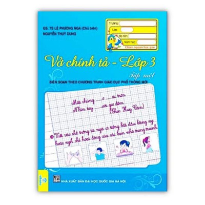 Sách - Combo Vở chính tả lớp 3 - tập 1 + 2 ( biên soạn theo chương trình GDPT mới )