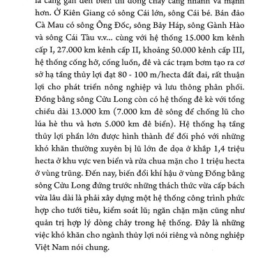 Sông Mê Kông Hay Sông Cửu Long Với Biến Đổi Khí Hậu Toàn Cầu