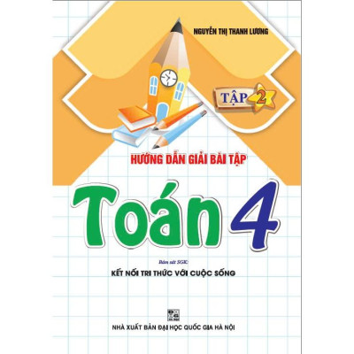 Sách - Combo hướng dẫn giải bài tập toán 4 - tập 1 + 2 (bám sát sgk kết nối tri thức với cuộc sống) - HA