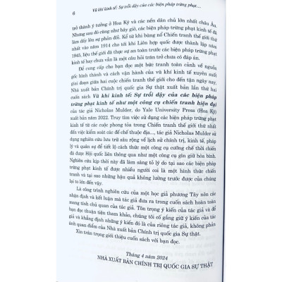 V..ũ khí kinh tế: Sự trỗi dậy của các biện pháp trừng phạt kinh tế như một công cụ chiến tranh hiện đại (sách tham khảo, xuất bản lần thứ hai)