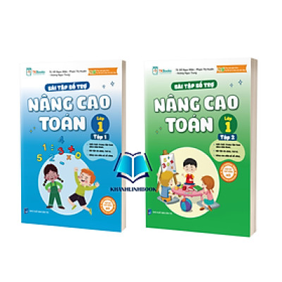 Sách - Combo Bài Tập Bổ Trợ Nâng Cao Toán Lớp 1 – Tập 1 + 2 (MC)