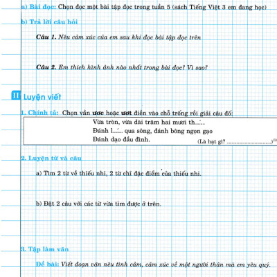 Phiếu Bài Tập Cuối Tuấn Môn Tiếng Việt Lớp 3 (Biên Soạn Theo Chương Trình GDPT Mới) - HA