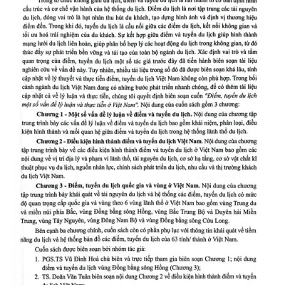 Sách - Điểm, Tuyến Du Lịch ở Việt Nam - Một số vấn đề lý luận và thực tiễn