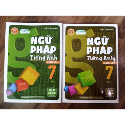 Sách - Combo Ngữ pháp tiếng Anh nâng cao Lớp 7 - Tập 1 + 2 (MG)