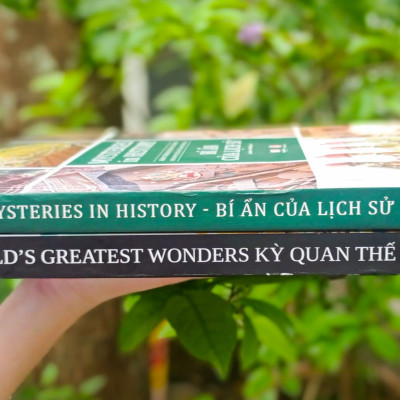 Combo 2 Cuốn Sách Bách Khoa Toàn Thư - Kỳ Quan Thế Giới, Bí Ẩn Của Lịch Sử- Tổng Hợp Kiến Thức Về Lịch Sử, Địa Lý, Du Lịch Khám Phá Thế Giới - Á Châu Books Bìa Cứng, In Màu
