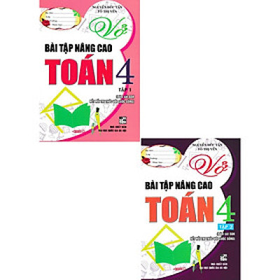 Combo Vở Bài Tập Nâng Cao Toán 4 Tập 1 + 2 (Bám Sát SGK Kết Nối Tri Thức Với Cuộc Sống - Bộ 2 Cuốn) - HA
