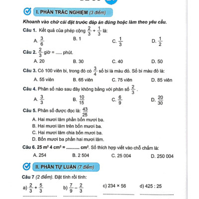 Sách - Bộ Đề Kiểm Tra Toán Lớp 4 - Tập 2