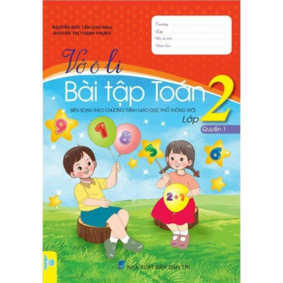 ` Sách - Combo Vở ô li bài tập Toán lớp 2 - quyển 1 + 2 (Biên soạn theo chương trình giáo dục phổ thông mới )
