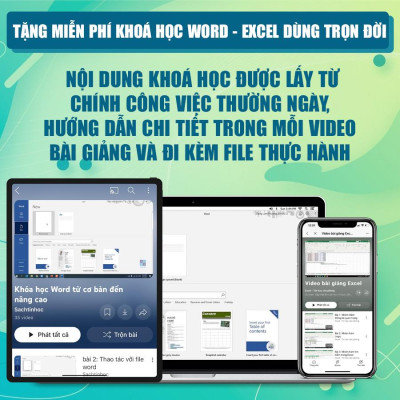 Sách Excel - Powerpoint Bộ 2 Cuốn Sách Tin Học Từ Cơ Bản Đến Nâng Cao - Tặng Video Hướng Dẫn + Khoá Học + FIle Thực Hành