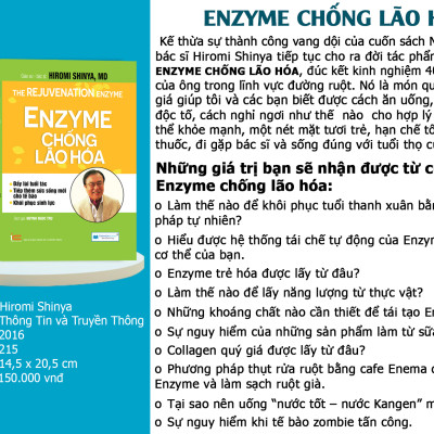 Combo 2 cuốn Nhân tố vi sinh + Enzyme chống lão hoá