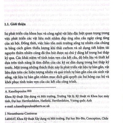 Sách - Vật Liệu Xây Dựng Tự Hàn Gắn - Các Lý Thuyết Cơ Bản, Quan Trắc Và Ứng Dụng Quy Mô Lớn ( XD)