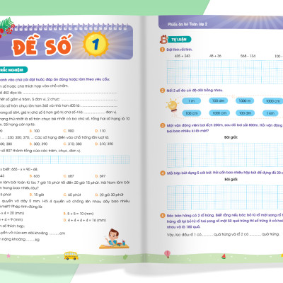 Sách - Phiếu ôn hè Toán lớp 2 (MG)